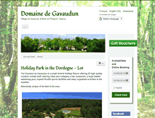 Tablet Screenshot of domaine-de-gavaudun.com